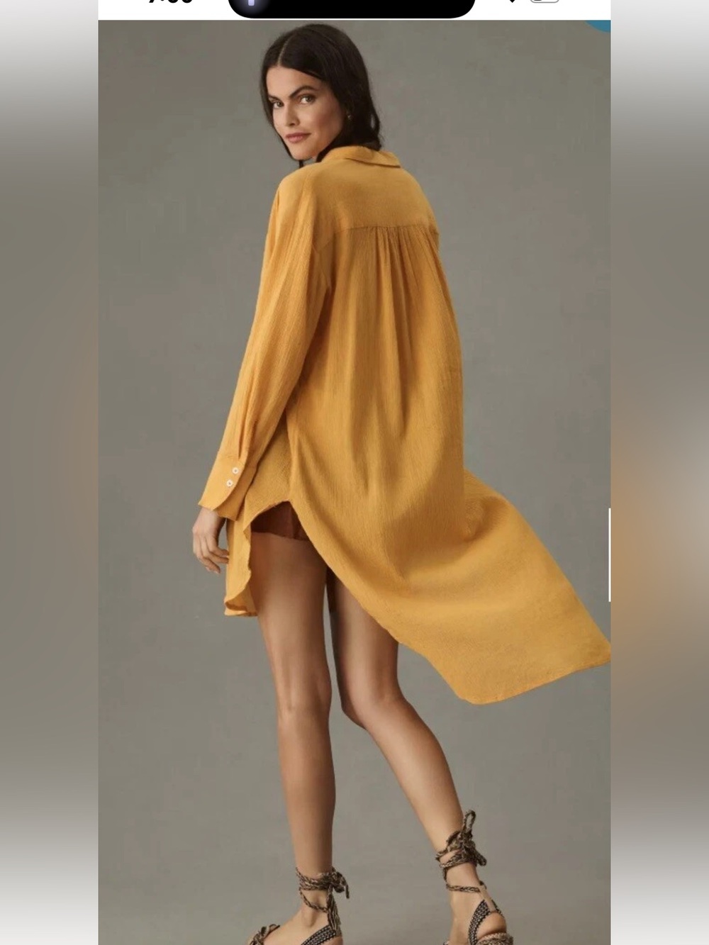BY ANTHROPOLOGIE DUSTER TUNIC‎ SHIRT TOP Size XS - Picture 4 of 10
